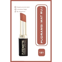 Pure Matte Powder Lipstick No: 121 - Nemlendirici Pudramsı Mat Ruj Çok Renkli