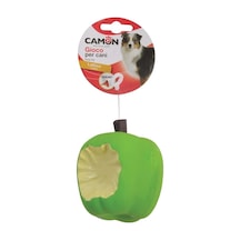 Camon Gıcırtılı Lateks Yeşil Elma Şeklinde Eğlenceli Köpek Oyuncağı 8x10 Cm