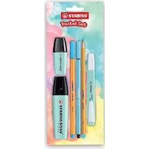 Stabilo Tek Renk Pastel Set 6'lı Mavi