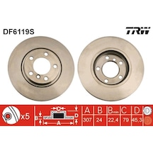 Trw Df6119s Fren Diski Ön Mını R60 R61 34119811538