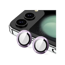 Samsung Galaxy Z Flip 5 Valdez Metal Kamera Lens - Derin Mor -