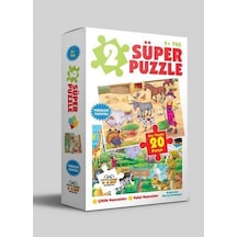 Sıfır Altı Yaş Yayınları Süper Puzzle Çiftlik Hayvanları Vahşi H
