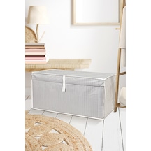 Çok Amaçlı Kapaklı Hurç Saklama Kutusu Organizer Mega 60 X 40 X 30 Cm Gri Gri