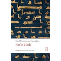 Kur'an Meali / Elmalılı Hamdi Yazır