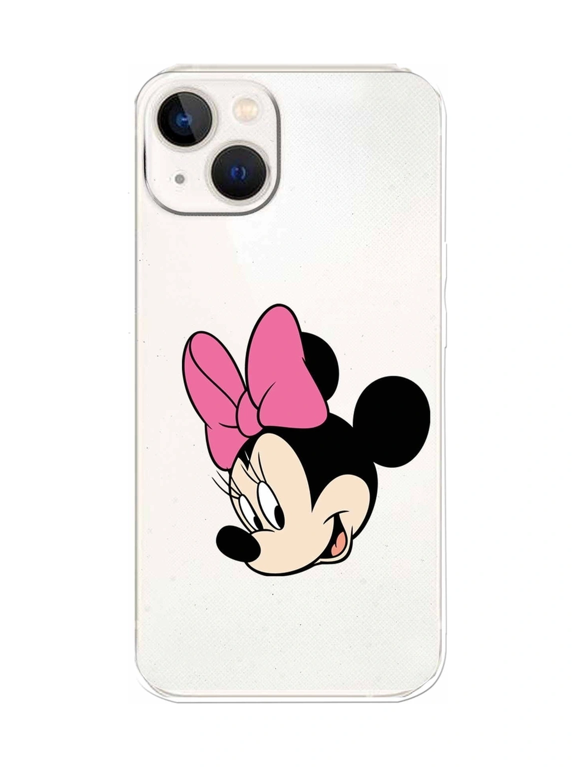Apple Uyumlu iPhone 13 Mini Kamera Korumalı Kapak Minnie Mouse Tasarımlışeffaf Kılıf Şeffaf