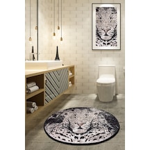 Tıger Djt Çap 140 Cm Banyo Halısı, Paspas Çok Renkli