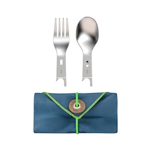 Opinel Pıcnıc Plus 3 Parçalı Set, Uygun Bıçak No. 08, Bir Çatal Ve Bir Kaşık, Toplam Uzunluk 10,5 Cm, 254635, Kah Çok Renkli