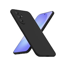 Liquid-silicone Samsung Galaxy A37 İçin Kılıf 360 Koruma Sağlayan Kamera Yükseltili İçi Süet Dokulu A37 Koruyucu Darbelere Dayanıklı Tpu Yumuşak Dokulu Samsung A37 Kılıfı Siyah
