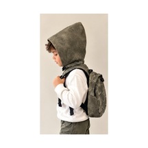Unisex Su Geçirmez Kaplumbağa Desenli Çıkarılabilir Kapüşonlu Sırt Çantası Çok Renkli