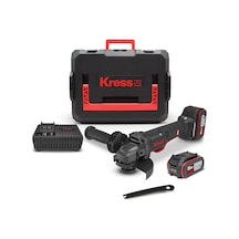 Kress Kuh04.1 20volt 5.0ah. Li-ion Çift Akülü 125mm Kömürsüz Profesyonel Devir Ayarlı Alttan Tetikli Avuç Taşlama