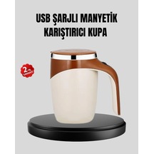 Lb Usb Şarjlı Manyetik Karıştırıcı Kupa Otomatik Karıştırma Paslanmaz Çelik Çok Renkli