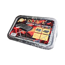 5 Adet Dolce Portatif Ayaklı Mangal Küçük 44 Cm