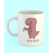 Tea Rex Baskılı Seramik Beyaz Kupa