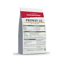 Proway312 1KG. 27-9-18+Te Npk+Mikro Elementli Yaprak Gübresi