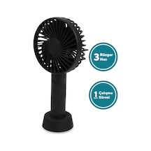 3 Kademeli Cep Boyu Sessiz Taşınabilir Mini Fan Usb Şarjlı Pervaneli Soğutucu Küçük El Vantilatörü Siyah - 703264565