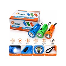 Ksmart K-0070 Led El Feneri 2xaa Pilli Renkli Plastik- 12'li Paket