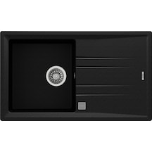 Teka Stone 50 B-Tg Tek Hazneli Tek Damlalıklı Tegranite Eviye - Metalik Siyah - 115330024