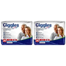 Giggles Belbantlı Yetişkin Hasta Bezi Medium 60 Adet 2x30 Paket M