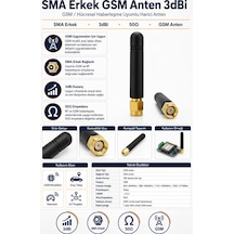 Sma Erkek Gsm Anten 3dbi