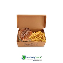 Ambalaj Pack 22.5X12.5X10.6Cm Hamburger Kutusu