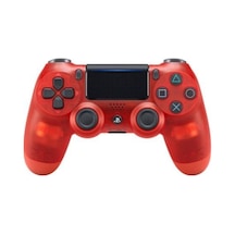 Elvita PS4 Uyumlu Joystick PS4 Uyumlu Kol V2 Kablosuz Crystal Red