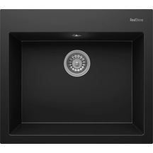 Real Stone K02 Dıdyma 60 Siyah Granit Eviye