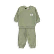 Civil Baby Araba Etiketli 6-18 Ay Takım - Haki
