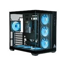 AERSTONE Hyperion 1000 Watt 80+ Gold 7 Fanlı RGB Akvaryum Oyuncu Kasası