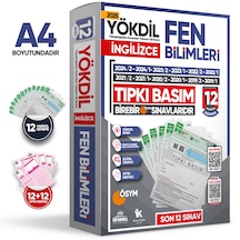 2026 YÖKDİL İngilizce FEN BİLİMLERİ ÖSYM Çıkmış Soru Tıpkı Basım Deneme Paketi 12li Türkiye Geneli