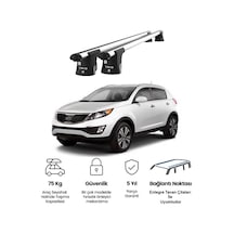 Trio-ıı Kia Sportage 2014 Ve Sonrası Uyumlu Kilitli Ara Atkı 120cm Port Bagaj Tavan Barı