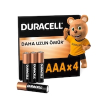 Basıc Aaa Alkalin İnce Kalem Pil 4'lü Paket 1,5v