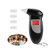 Lcd Dijital Alkol Test Cihazı Breathalyzer Siyah