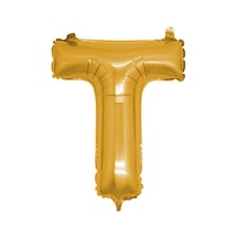 Gold Folyo Balon T Harfi 100 CM