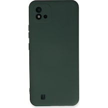 Newface - 392 - Realme C11 2021 Kılıf Nano İçi Kadife Silikon - - Edntrend - Koyu Yeşil