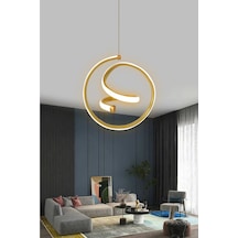 Modern Tekli Sarkıt Led Avize Antre , Oda Helezon Gün Işığı Ledli Renkli