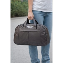 Wander Trend Bag Büyük Boy Siyah Seyahat Çantası Koyu Gri