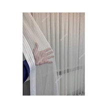Selvi Tül, Düz Tül, Çizgili Tül,bambu Zincir Tül, Salon Tülü, İnce Çizgili Tül, Sık Pile Kırık Beyaz