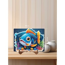 12 Parça Mdf Lazer Kesim Çocuk Puzzle Yapboz 14 X 19 Cm V8