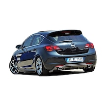 Opel Astra J Hb (2010-2012) Makyajsız Arka Tampon Eki - Difüzör (