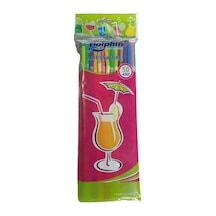 Dolphin Artistik Pipet Renkli Flexıble Straws 50Li