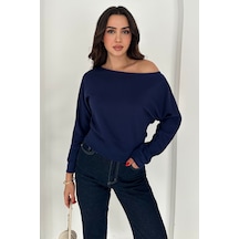 Noa & Noa Kadın Omuz Açık Uzun Kollu Bluz Wine Mood Lacivert Noa & Noa Kadın Omuz Açık Uzun Kollu Bluz Wine Mood Lacivert
