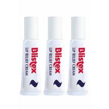 Blistex Lip Relief Cream SPF10 Çatlamış Dudaklar için Bakım Kremi 3 x 6 ML