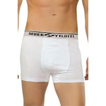 Seher Yıldızı Erkek Pamuklu Likralı Boxer 6 Lı Paket