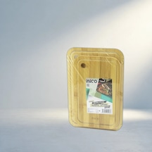 Yuvarlak Delikli Ahşap Bambu Kesim Panosu Pratik Mutfak Seti Belirtilmemiş