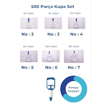 Kupasan 500 Adet Kupa Set 2-3-4-5-6-7 No