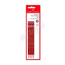 3 Adet Faber Castell Blister 4'lü Kırmızı Kopya Kalemi Çok Renkli