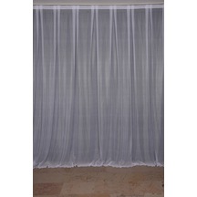 Seyrek Noktalı Model Beyaz Renk Hazır Pileli Fon Perde 300x260