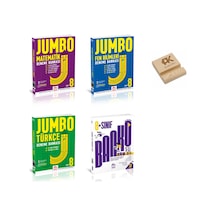 Model Lgs 8. Sınıf Jumbo Matematik Fen Türkçe Ve 5li Deneme Seti 4lü Set + Telefon Standı