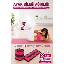 Spor Byfit 0,5 Kg x 2 Adet Pembe El veya Ayak Bileği Ağırlığı Pembe