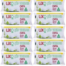 Lixo Orta Boy Çöp Torbası 55 x 60 Cm 20 li Rulo x 10 Paket 200 Adet